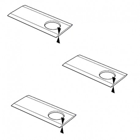 PerfektGarten 30 Cuchillos De 3,9 Cm Para Honda Miimo HRM 300 310 500